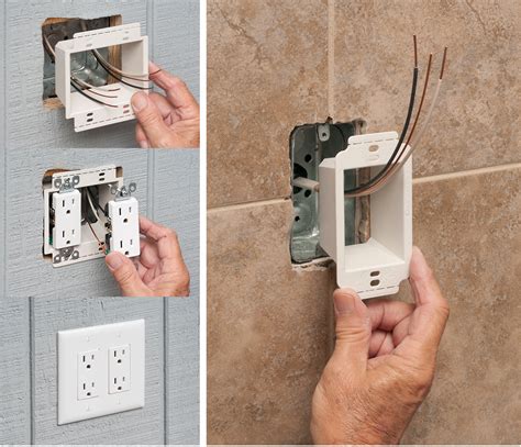 how to extend electrical box beyond finished wall|electrical outlet box extender lowe's.